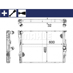 Aušinimo radiatorius
MAHLE CR 1087 000S, MAHL