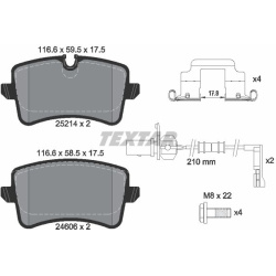 stabdžių trinkelių rinkinys, diskinis stabdys Q+
                                TEXTAR                                   