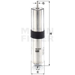 kuro filtras
                                MANN-FILTER                                                WK 5015, MANN-FILTER,