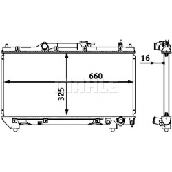 Aušinimo radiatorius
                                MAHLE                                                CR 544 000S, MAHLE