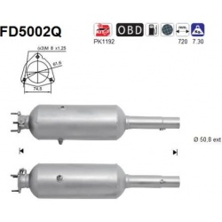 DPF, kietųjų dalelių filtras
                                FD5002Q, AS, FD5002Q, auto detalė