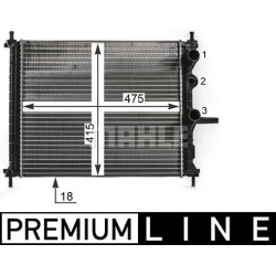 Aušinimo radiatorius
                                MAHLE                                                CR 1993 000P, MAHL