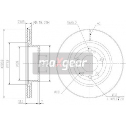 stabdžių diskas (1vnt)
                                MAXGEAR                                                19-0797, MAXG
