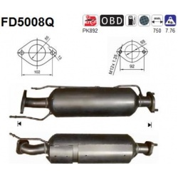 DPF, kietųjų dalelių filtras
                                FD5008Q, AS, FD5008Q, auto detalė