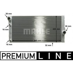 Aušinimo radiatorius
                                MAHLE                                                CR 1147 000P, MAHL
