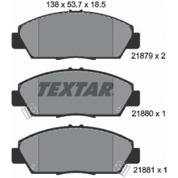 stabdžių trinkelių rinkinys, diskinis stabdys
                                TEXTAR                                      