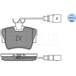 stabdžių trinkelių rinkinys, diskinis stabdys MEYLE-ORIGINAL: True to OE.
                                                
