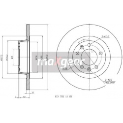 stabdžių diskas (1vnt)
                                MAXGEAR                                                19-1878, MAXG