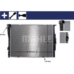 Aušinimo radiatorius
                                MAHLE                                                CR 1088 000S, MAHL