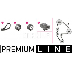 vandens siurblio ir paskirstymo diržo komplektas BEHR *** PREMIUM LINE ***
                                MAHLE            