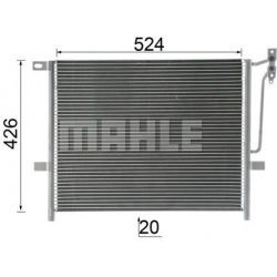 kondensatorius, oro kondicionierius BEHR *** PREMIUM LINE ***
                                MAHLE                          