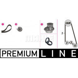 vandens siurblio ir paskirstymo diržo komplektas BEHR *** PREMIUM LINE ***
                                MAHLE            