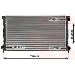 Aušinimo radiatorius
                                VAN WEZEL                                                58002071, VAN 