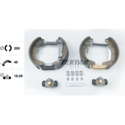 stabdžių trinkelių komplektas Shoe Kit Pro
                                TEXTAR                                84044900,