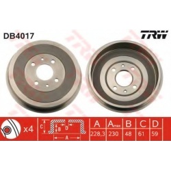 stabdžių būgnas
                                TRW                                                DB4017, TRW, DB4017, au