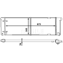 Aušinimo radiatorius
                                MAHLE                                                CR 407 000S, MAHLE