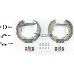 stabdžių trinkelių komplektas Shoe Kit Pro
                                TEXTAR                                         