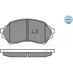 stabdžių trinkelių rinkinys, diskinis stabdys MEYLE-ORIGINAL: True to OE.
                                                