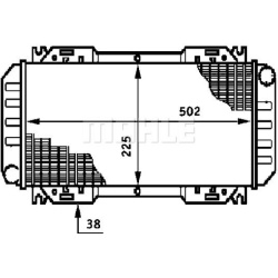 Aušinimo radiatorius
MAHLE CR 619 000S, MAHLE