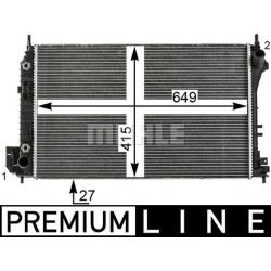 Aušinimo radiatorius
                                MAHLE                                                CR 26 000P, MAHLE,