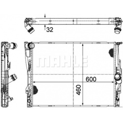 Aušinimo radiatorius
                                MAHLE                                                CR 1711 000P, MAHL