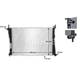 Aušinimo radiatorius
                                MAHLE                                                CR 1355 000S, MAHL