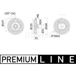 sankaba, radiatoriaus ventiliatorius BEHR *** PREMIUM LINE ***
MAHLE