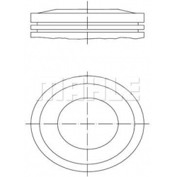 stūmoklis
                                MAHLE                                                033 10 02, MAHLE, 0331002, au