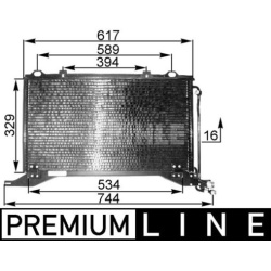 kondensatorius, oro kondicionierius BEHR *** PREMIUM LINE ***
                                MAHLE                          