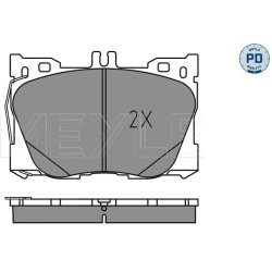 stabdžių trinkelių rinkinys, diskinis stabdys MEYLE-PD: Advanced performance and design.
                                 