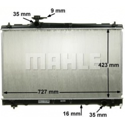 Aušinimo radiatorius
                                MAHLE                                CR 1866 000S, MAHLE, CR1866000S, a