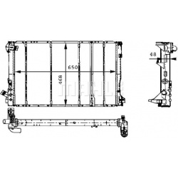 Aušinimo radiatorius
                                MAHLE                                                CR 492 000S, MAHLE
