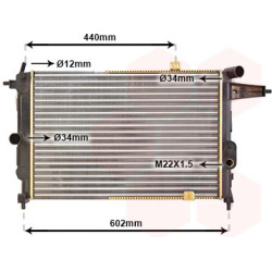 Aušinimo radiatorius
                                VAN WEZEL                                                37002119, VAN 