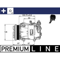 kompresorius, oro kondicionierius BEHR *** PREMIUM LINE ***
                                MAHLE                            