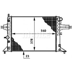 Aušinimo radiatorius
                                MAHLE                                                CR 650 000S, MAHLE