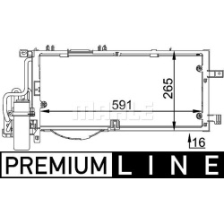 kondensatorius, oro kondicionierius BEHR *** PREMIUM LINE ***
                                MAHLE                          