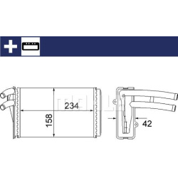 šilumokaitis, salono šildymas BEHR
                                MAHLE                                                AH 