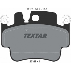 stabdžių trinkelių rinkinys, diskinis stabdys
                                TEXTAR                                      