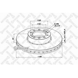 stabdžių diskas (1vnt)
                                STELLOX                                                85-00747-SX, 
