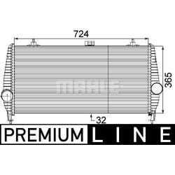 tarpinis suslėgto oro aušintuvas, kompresorius BEHR *** PREMIUM LINE ***
MAHLE