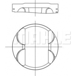 stūmoklis
MAHLE 082 PI 00100 001, MAHLE, 082P