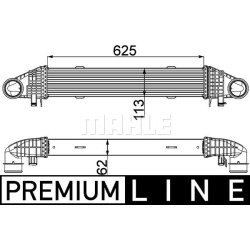 tarpinis suslėgto oro aušintuvas, kompresorius BEHR *** PREMIUM LINE ***
                                MAHLE             