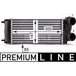 tarpinis suslėgto oro aušintuvas, kompresorius BEHR *** PREMIUM LINE ***
                                MAHLE             