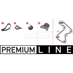 vandens siurblio ir paskirstymo diržo komplektas BEHR *** PREMIUM LINE ***
                                MAHLE            
