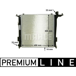 Aušinimo radiatorius
                                MAHLE                                                CR 1368 000P, MAHL