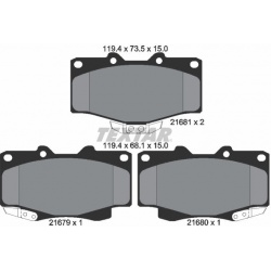 stabdžių trinkelių rinkinys, diskinis stabdys
                                TEXTAR                                216790