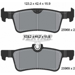 stabdžių trinkelių rinkinys, diskinis stabdys Q+
                                TEXTAR                                259