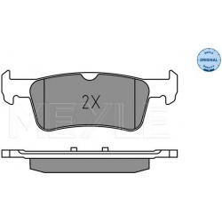 stabdžių trinkelių rinkinys, diskinis stabdys MEYLE-ORIGINAL: True to OE.
                                025 259 6816, ME