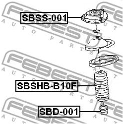 pakabos statramsčio atraminis guolis
                                FEBEST                                SBSS-001, Nenurod