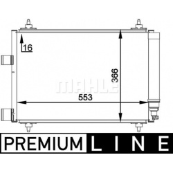 kondensatorius, oro kondicionierius BEHR *** PREMIUM LINE ***
                                MAHLE                          